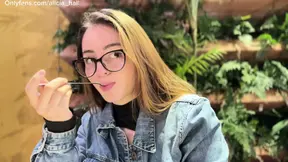Beautiful Colombian teen gives best blowjob in the library