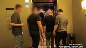 Ashton gets ready for Vegas gangbang with interview