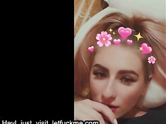 cumshot petite  slut filming herself being fucked with a hug anal