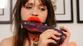 A STUDY OF SUCKING DILDOS WITH BONDAGE LIPS