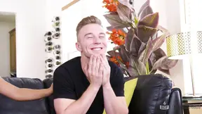 Bi College Fuck - Brittany & Luke tease Brayden’s cock before wild bi threesome