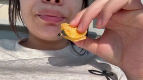 Giantess Gets the Ultimate Snack Tiny Man Found in Her Chip Bag