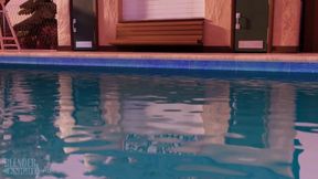 Boy and girl sex in the pule side.