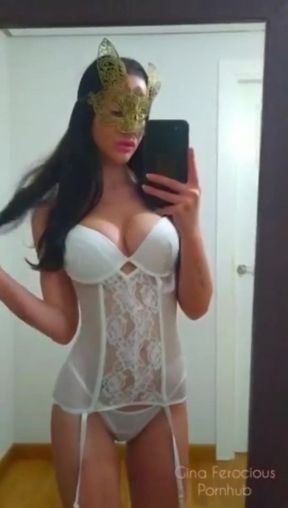 Gorgeous Sexy Latina Wearing Hot Lingerie Masturbating Her Perfect Naked Body for You
