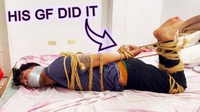 Dominant Girlfriend Practices Her Rope Rigging Skills in Intense Bondage (mp4)