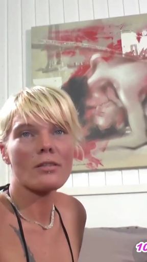 Emotional moment from &quot;German amateur creampie gangbang party with too much cum&quot;