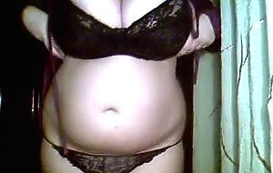 Real big-tits girl is strip & dance