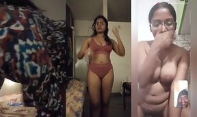 Deshi LIVEGIRLS Sexy Srilankan Big Boobs Girl Showing Her Boobs Ass Pussy To Boyfriend On Video Call - Masturbation