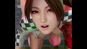 Racing Queen Mai Shiranui taken from behind