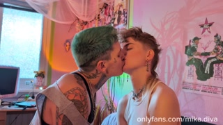Dykes in Love Can’t Stop Touching - Morning Alarm interrupts our Makeout Session