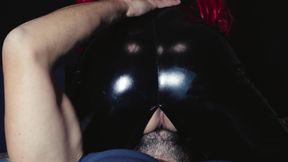 Redheaded Girl in Latex Licked to Orgasm - Video