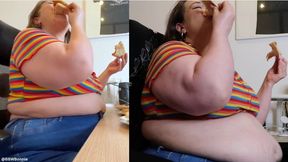 Devouring 4 pizzas: Weightgain 2024 VS 2026