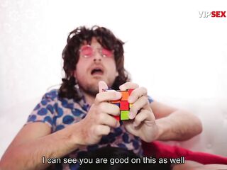 This guy Was Playing With a Rubik's Cube During the time that I Gagged on His Dick... Director Wanted Me to Screw My Mouth on It