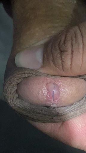 A monster is getting an extreme erection in a small pants and it wants to be indented in some wet hole