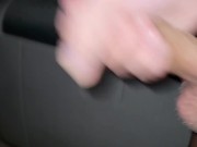 Risky jerk off on side of neighbors house right after having drinks with them. Outdoor masterbating!