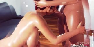 Curvy babe imagines futanari sex with her girlfriend