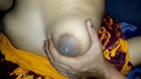 I rubbing &amp; sucking my wife Puffy Boobs and pussy