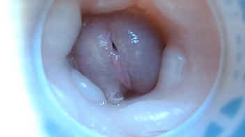 penis feels amazing inside a fleshlight stamina lots of precum bumps feel awesome in the glans intense cumming extreme macro close up