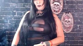 Virginia Slim 120s Goth Smoking Milf (Rae Lil Black)