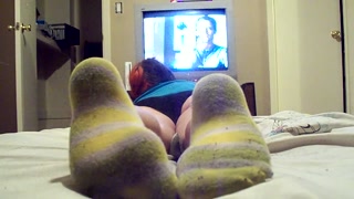 Goth girl dirty socks ignore