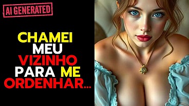 Meu Vizinho Bebeu meu Leite e me Fodeu Gostoso...
