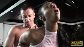 Sweet barmaid Lola-Marie gets roughed up and creampied