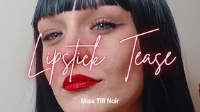 Lipstick fetish - Ignoring you as i apply my red lipstick