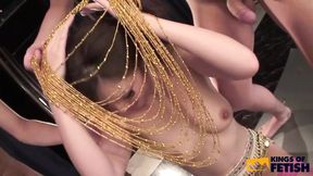 Japanese MILF Tastes Deep Penetration and Hairy Pussy&#x270C; Pleasure from Two Guys