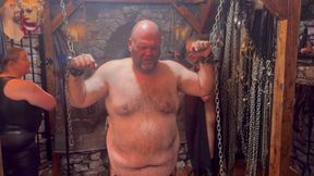 Part 4:- Domina Satana punishes Booboo in a CBT clamp with BlackBerryMILF