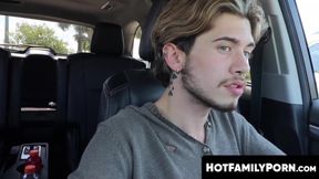 HotFamilyPorn.com - Muscular stepdad Michael Roman feeds stepson Ryan Kneeds his mass