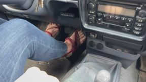 Driving In Merrell Sandals