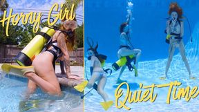 Horny Girl Quiet Time - Scuba Tank Humping & Underwater Masturbation - Jasper Reed