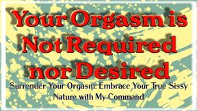Understand, Sweetpea, Your Orgasm is Not Required nor Desired