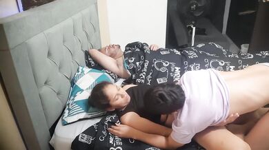 Lesbaian step sister rides me like no one else does