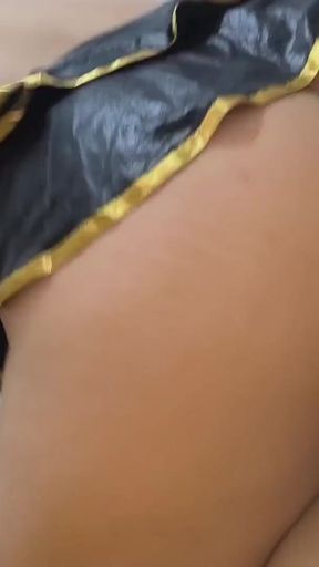 Stepson puts on a mask on Halloween and fucks his stepmother doggy style   Clip 2