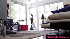 SensualMomma com - Stepdaughter's sunbathing disturbed by hot oral sex and surprise
