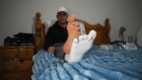 Showing Off My New White Toe Socks - Master-E Teases In His New Footwear