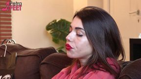 Smoking with gorgeous Italian babe