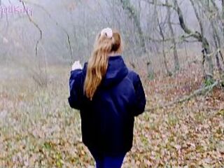 A lost movie scene of a stepsister giving a oral pleasure in the woods during the time that their parents are nearby picking berries