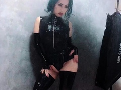 Amateur blondie solo anal masturbation