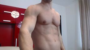 Stefano Muscle Flexing and Nipple Play