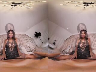 Breasty Ebony GF Tina Fire Convincing U To Go Party With Hard Butt Screw