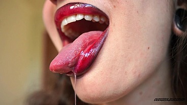 Drool dripping from my tongue 6