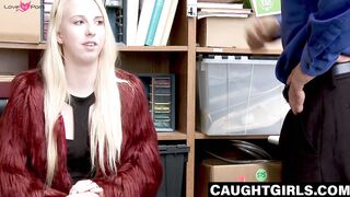 Teenie perp swallows cop's dick for freedom