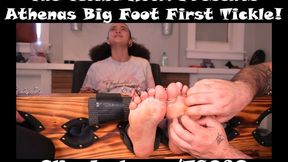 Athenas Big Foot First Tickle!