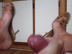 My Pretty Feet Again in Heels Cumming Hard