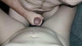 Raw &mdash;  wet &mdash;  sloppy &mdash;  female POV facial cum dump on flat abs