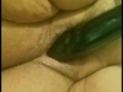 Ariesbbw in black dildo fuck