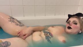 Clown Girl Masturbates in Slime