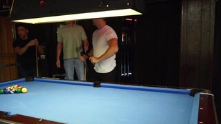 Handsome studs ditch the pool and have anal and oral